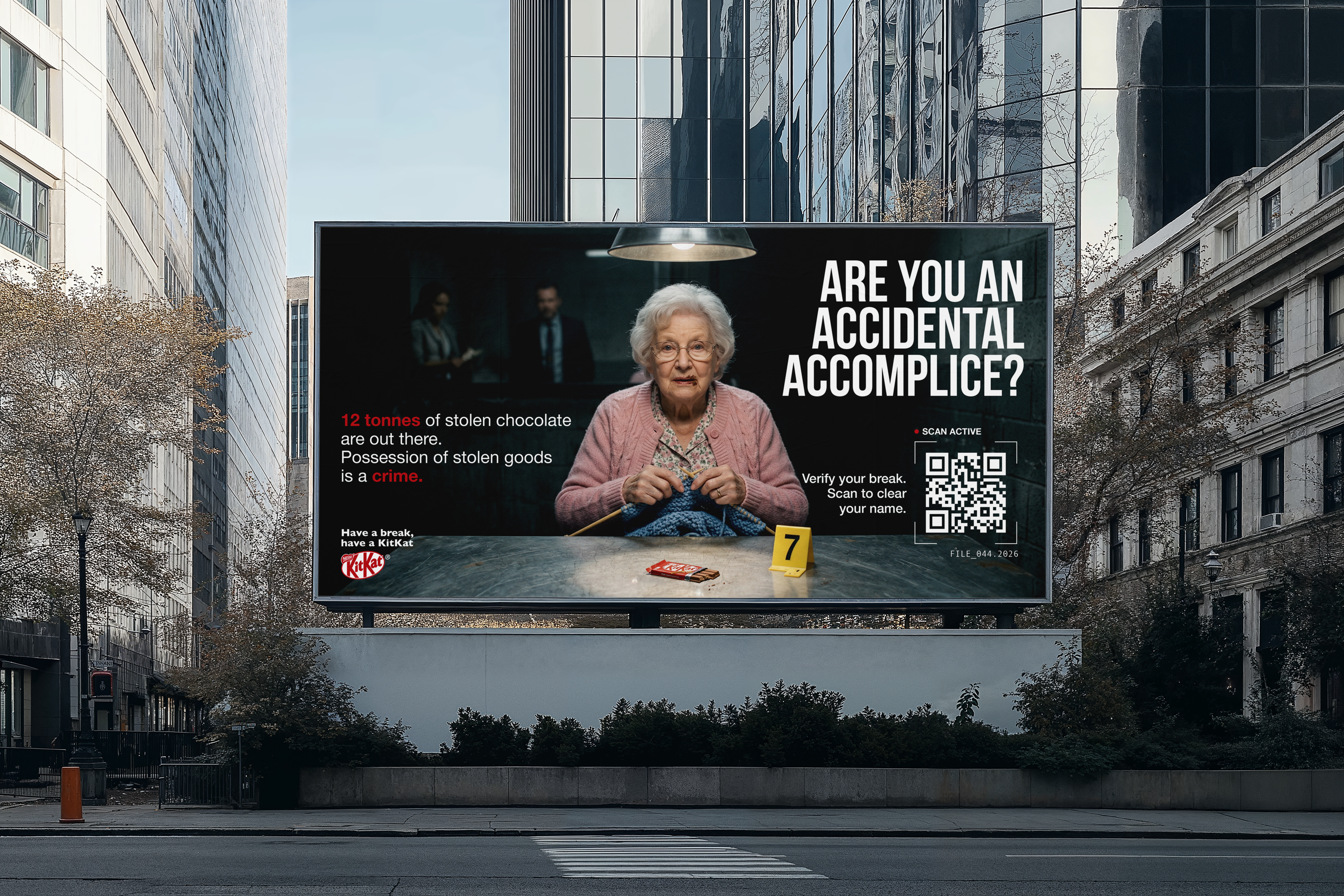 KitKat billboard outdoor format