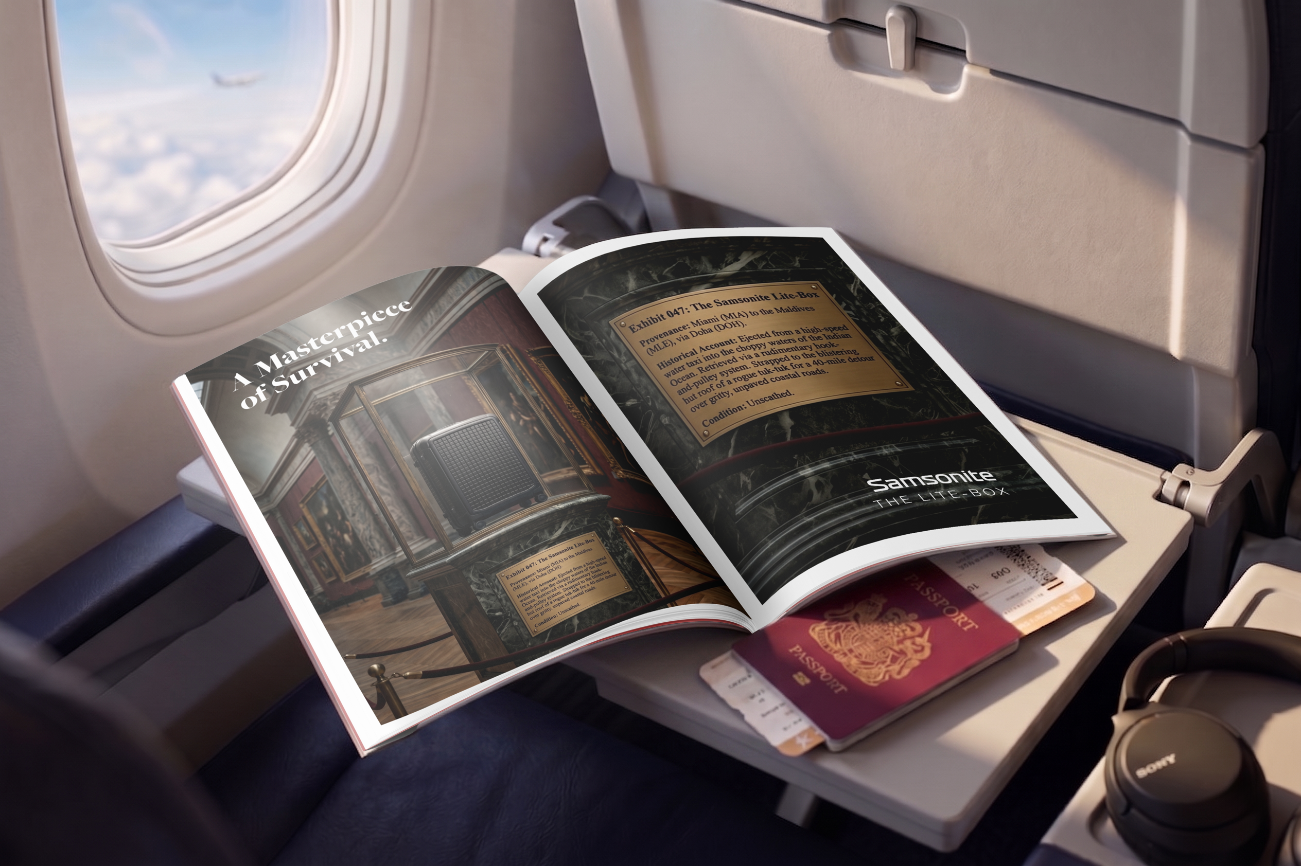 Samsonite editorial spread
